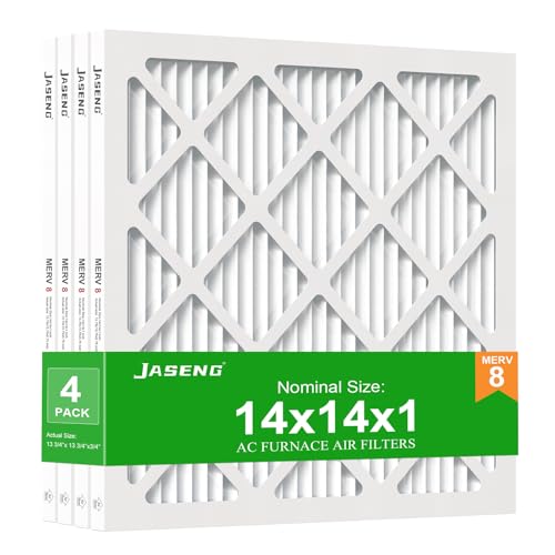 Image of 14x14x1 MERV 8 Air Filter, 4-Pack for Furnace HVAC