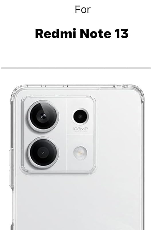 Image of Case Creation Brand - Mobile Cover for Xiaomi Redmi Note 13 (Soft & Flexible Back Case), Transparent