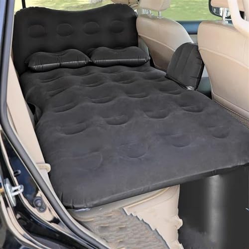 Colchones aire acampada Colchón Hinchable Coche, Cama Viaje Trasera Colchón Asiento, Colchón Inflable, Cojín Aire, Colchoneta Dormir, Cojín Para Acampar, Cama De Aire, Accesorios Para Coche(Black)