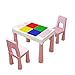 Produktbild Kinder Tisch und Stuhl Set multifunktionale Spielzeug Tisch Kinder Studie Tisch und Stuhl Kindergarten Baby Spieltisch Haushalt Kinder Kunststoff Tisch und Stühle