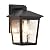 Outdoor Wall Light, Exterior Waterproof Wall Sconce in Black, Anti-Rust Outdoor Light Fixture with Water Glass, Modern Outdoor Wall Lantern for House Balcony Entryway Garage
