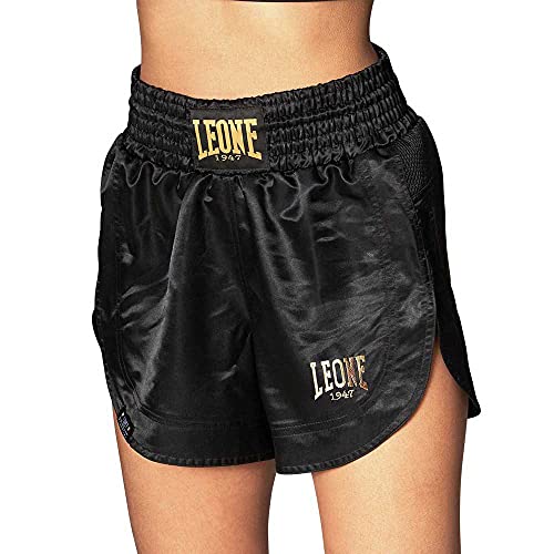 LEONE 1947, Pantalones Cortos Kick-Thai, Mujer, Negro, S, ABE21 - imagen 3