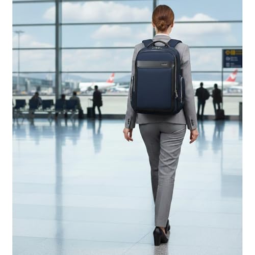 Image of HORNBULL Travel Backpack for Men 45L Large Heavy Duty Office Travel Laptop Bag Fit Upto 17 inch Laptop 1680D Polyester Water-resistant Padded Overnight Laptop /Clothes Bag with Multi-Pocket