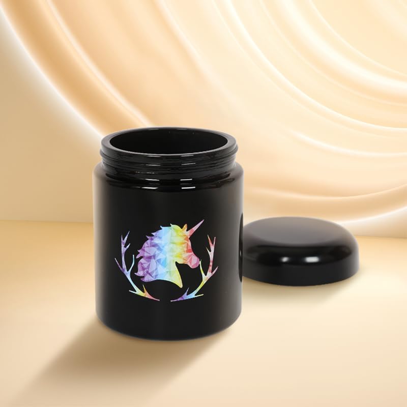 Miniatura 4 de Green Nexus Tarro de almacenamiento hermético de vidrio negro de 8.5 fl oz  8.4 onzas con protección UV, a prueba de olores, para té y café