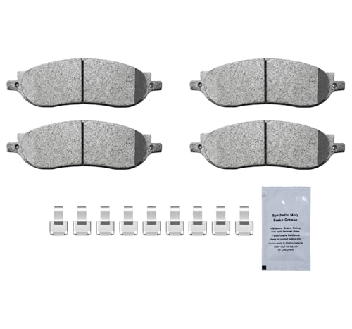 Image of HUSCH D1068 Rear Ceramic Brake Pads Kit Fit For Ford F-250 Super Duty 2005-2007, For F-350 Super Duty 2005-2007