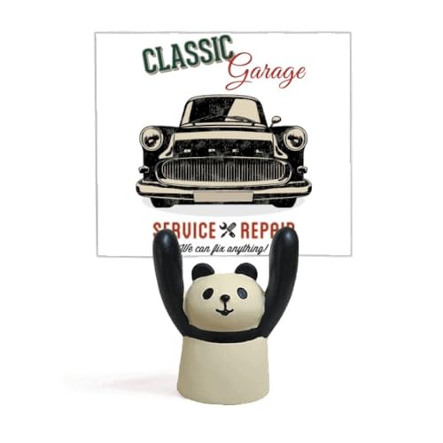 Porte-mémo vintage noir motif voiture classique et support de notes bureau