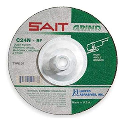 United Abrasives- SAIT 20097 Type 27 Grinding Wheel, 9-Inch by 1/4-Inch by 5/8-11-Inch, C24N, 10-Pack
