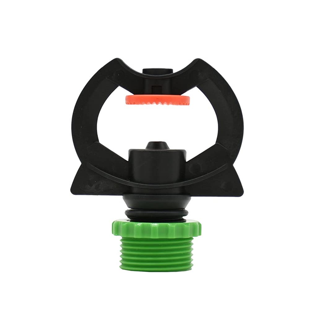 Boquilla de refracción de riego de 1/2" 3/4" Rosca Macho Aspersor de césped para jardín Boquilla de riego Plantas de riego Riego 2 Piezas (Color : Argento) (Argento)