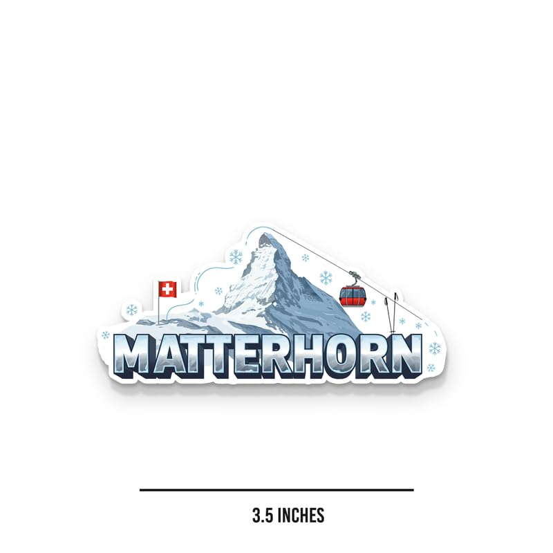 Image of Materhorn Fridge Magnets, Glossy Finish, Stylish Magnet for Fridge, Wardrobe & Metal Surfaces