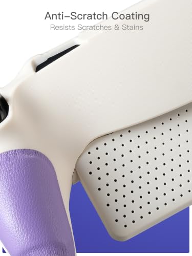 Image of PlayStation Portal Case, Slim Shockproof Protective Cover-White&Purple