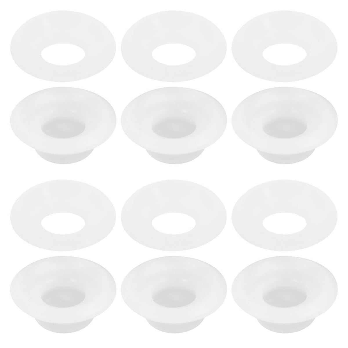 Toyvian Juntas de Silicona de Color Blanco para Sellar Botellas de Cerveza, 12 Piezas, Fácil de Usar y Sellado Hermético para Tapas Abatibles