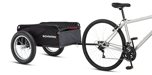 image for Schwinn Porter Bike Cargo Trailer, Holds up to 100 lb, Universal Coupl
