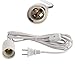 Happy Sales HSLC-WHT12 Set of 2 Hanging Lantern Cord with On/Off Switch 12' Long (Ul Listed),
