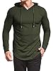 AIYINO Men's S-5X Long Sleeve Fashion Athletic Hoodies Workout Sweatshirt Hip Hop Pullover Hooded (2XL Army Green) #1