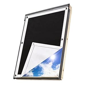 Johgee Dachfenster Rollo Verdunkelung Hitzeschutz 96 * 93cm