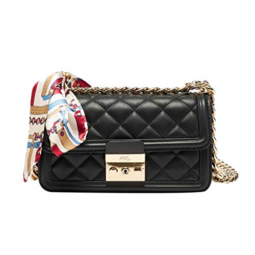 Women's Kinley Small Crossbody Purse Handbag (Black, 58.543.54 inch)