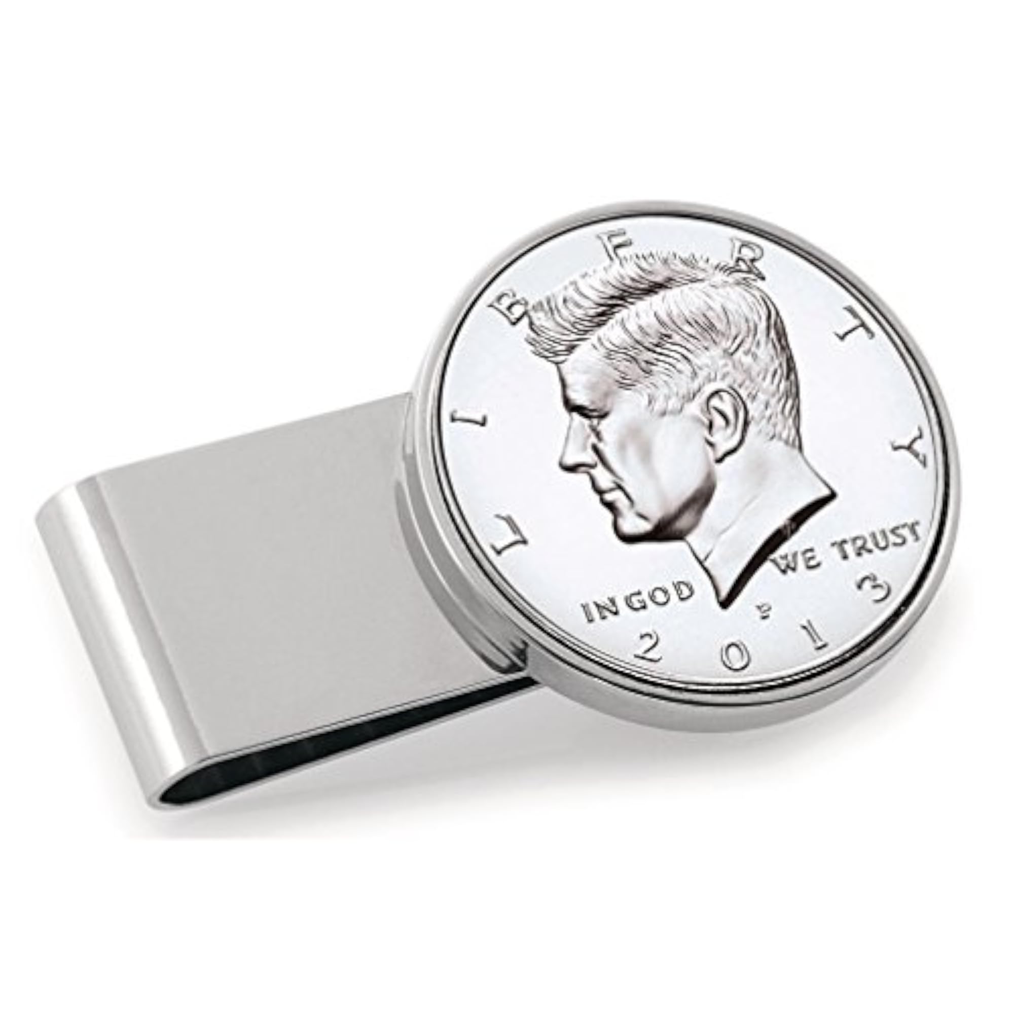 JFK Half Dollar Stainless Steel Money Clip