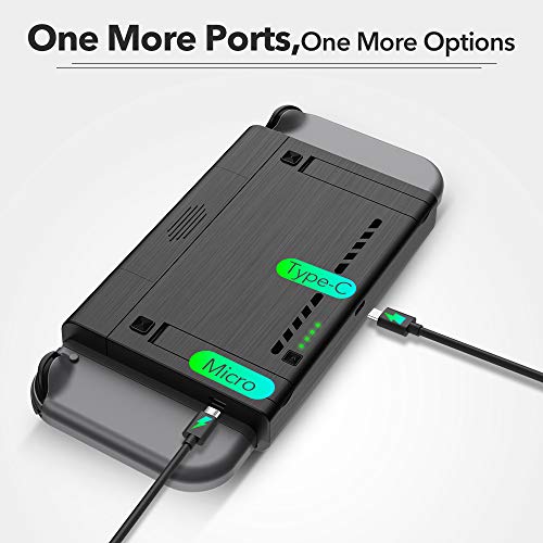 image for ABAZAR 10000mAh Battery Charger Case, Compatible with Nintendo Switch 