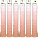 Tannius Tennis Racket Grip Tape, 6 Pack Tennis Grips, Absorbent and Enhanced Tennis Racquet Overgrip Tape（Gradient Color (Orange)