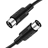 MIDI-kabel 5-pins DIN mannelijk naar mannelijk voor MIDI-controller 0,3 M, ancable midi-kabel, compatibel met…