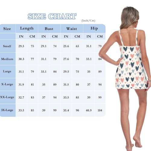 Maillot de bain à bretelles confortable motif cœur galbant