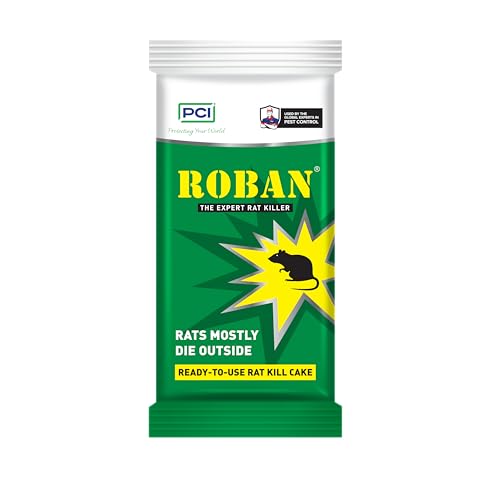 Image of PCI Roban The Rat Killer Cake 100 G | Pack of 3 | Kills Rats Outdoors in One Feed | Effective Against All Types of Rats