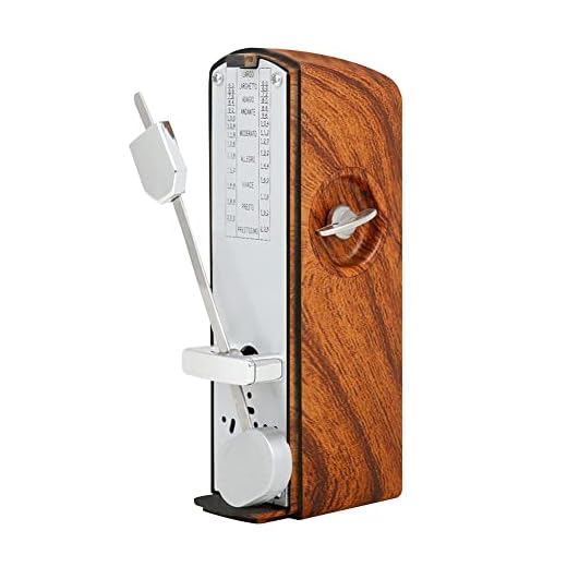 Gokelomg Piano, Metrónomo Mecánico, Metrónomo Electrónico Retro Instrumento Musical Instrumento Músico Metrónomo para Piano Universal Guitarra Violín Musical Color Madera