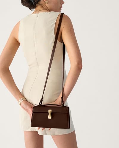 Image of Clutch Purses for Women - Small Purse Top Handle - Evening Bag - Adjustable Crossbody Handbag - Trendy PU Leather
