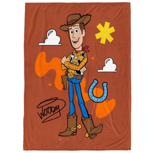 Image of Jay Franco Toy Story Woody Plush Throw Blanket - 50x60 Ultra Soft Cozy Plush Fleece for Bed, Couch, Sofa, Home Decor, Official Licensed, Brown