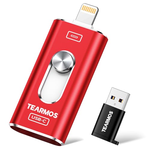 TEARMOS 256GB Photo Stick for iPhone Flash Drive,...