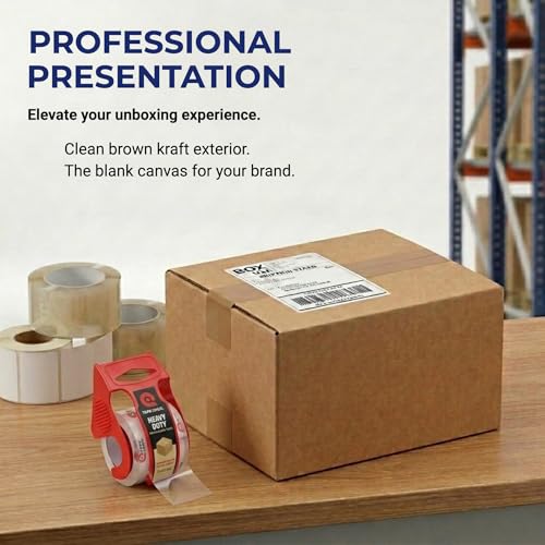 Image of BOX USA Shipping Boxes Flat 9 inchL x 6 inchW x 3 inchH, 25-Pack | Corrugated Cardboard Box for Packing, Moving and Storage