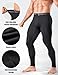 Niksa Men's Compression Pants, Athletic Workout Tights Performance Leggings Baselayer for Running Football Yoga Sports Black