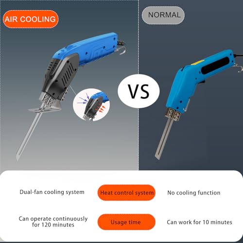 200W Air-Cooled, Electric Hot Knife - Foam Cutting Tool with Blades & Accessories Use Foam Cutter for Engraving and DIY Handmade