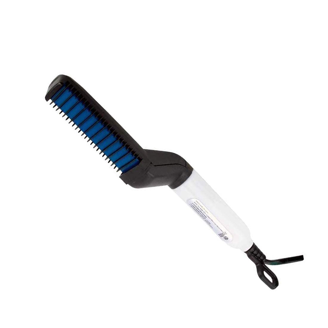 Quick Hair Styler for Men Curling Iron Straightenr Salon Hair dressing Portable Hairbrush, Electric Hair Comb (Black) 201-11-image-26