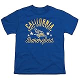 California State University Bakersfield Official Roadrunners Unisex Youth T Shirt,Royal Blue, Large