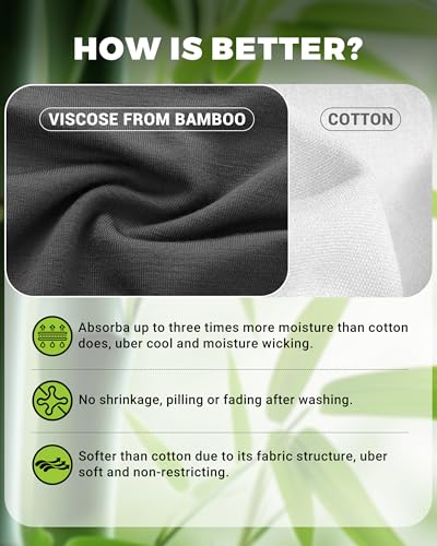 Image of BAMBOO COOL Womens Underwear, Moisture-Wicking Briefs, Soft and Breathable Panties, Mid Waist, 5-Pack