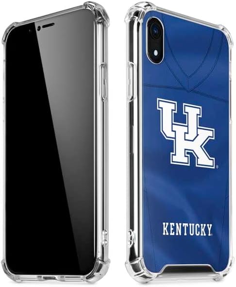 Skinit Clear Phone Case Compatible with iPhone XR - Officially Licensed University of Kentucky White Jersey Design