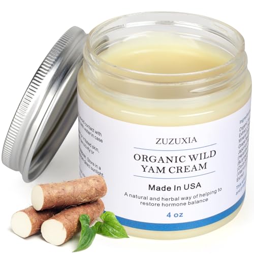 Zuzuxia 4OZ Organic Wild Yam Cream for Women Balance Support