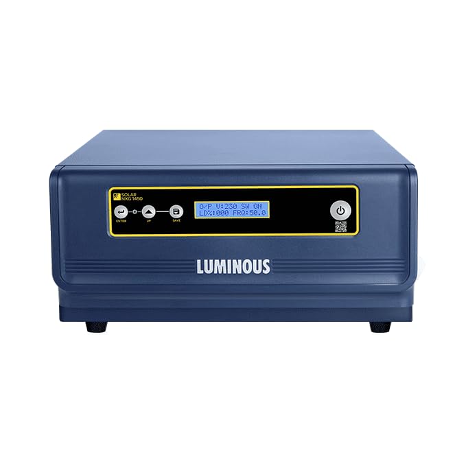 Image of Luminous Inverter and Battery Solar Combo for Home, Shop & Office - NXG 1450e Solar Inverter (1100 VA /12V) with 1x LPTT 12200L 200Ah Tubular Battery | Reliable Power Backup