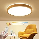 👍【Dimmbare Steuerfunktion】: Dimmbar mit Fernbedienung, Speicherfunktion(Nach dem Einstellen muss die Lampe für 1 Minute ausgeschaltet werden, dann einschalten, um die Einstellung zu speichern); Fernbedienung Verwenden Sie die drahtlose 2,4-G-Fernbedienungstechnologie. Sie können die Helligkeit der Deckenleuchte im Bereich von 5%-100% einstellen, und die Farbtemperatur der Lampe kann ebenfalls zwischen 3000K-6000K eingestellt werden.