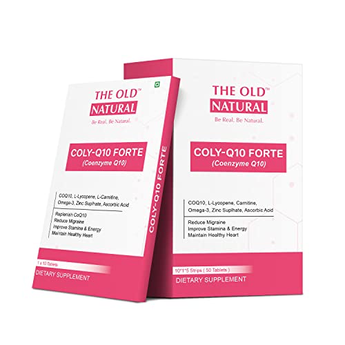 Image of Colyq10 Forte COQ10 Tablets I Coenzyme Q10 With L-Lycopene, Carnitine, Omega-3, Zinc Suplhate, Ascorbic Acid (10 Tablets * 1 Strips)