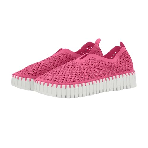 Image of Ilse Jacobsen HORNBAEK Women's Tulip 3373 Platform | Slip-On | Low-Top. (Rose Violet, 11)