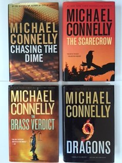 Michael Connelly (Set of 4) Chasing the Dime; Scarecrow; Brass Verdict; 9 Dragons