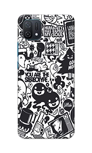 Image of Printed Hard Back Cover Case for Oppo A16e Back Cover (Mixed Cartoon) -702