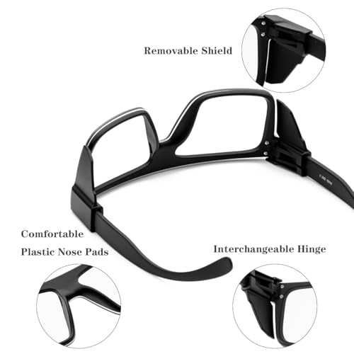 Image of Offray UV400Transition Photochromic Safety Glases Light to Dark Grey Lenses ANSI Z87 Impact Approved Wraparound Style Frame (Black)