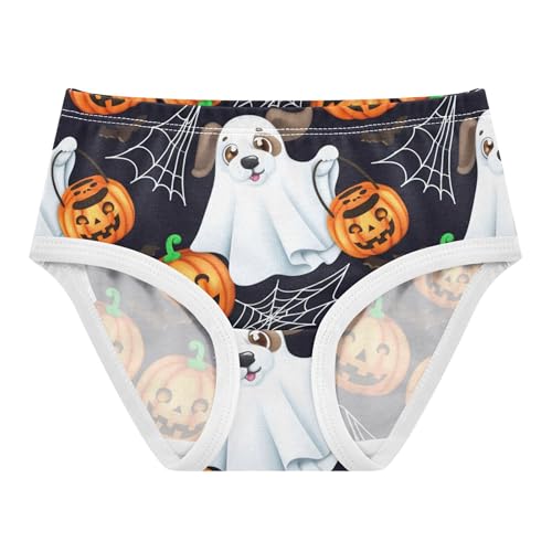 Cute Dog Ghost Pumpkin Halloween Toddler Underwear Floral 2t Cotton Panties Little Girl Pattern Underpants Briefs