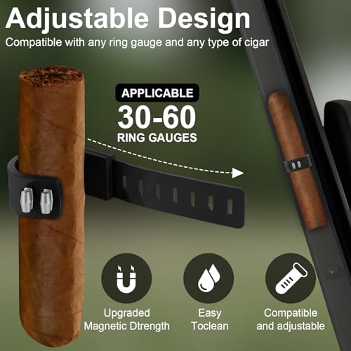 Magnetic Cigar Holder for Golf Cart - Hands-Free Cigar Clip for Golf, Fishing, Picnics & Outdoor Activities, Perfect Golf Gift for Cigar Lovers - Image 4