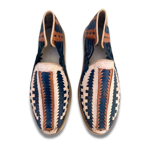 Mexico en la Piel Handmade Leather Huaraches Loafer Shoes for Mens2