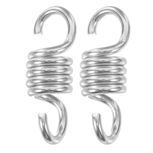 BESPORTBLE Ressorts De Suspension Galvanisés 3.74 Pouces pour Balancelle Et Chaise Suspendue Accessoires De Fixation Solides Lot De 2 Installation Rapide Et...