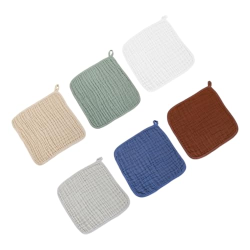 Anneome 6 Piezas Paños Muselina Extra Absorbentes para Eructar Toallas Suaves para Recién Nacidos Multifuncción para Alimentación y Limpieza